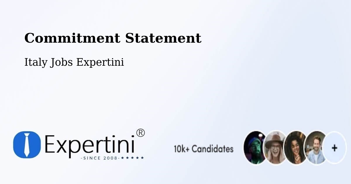 Commitment Statement - Italy Jobs Expertini
